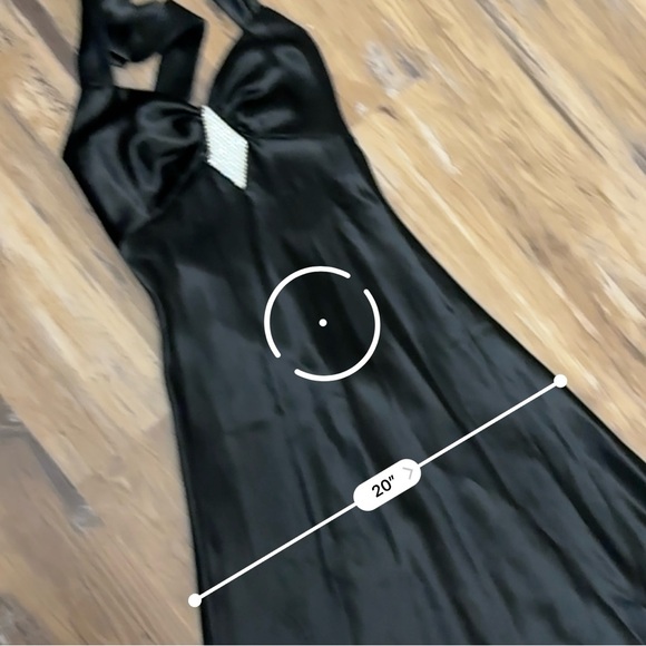 Vintage Black Halter Gown for Prom - Picture 8 of 10